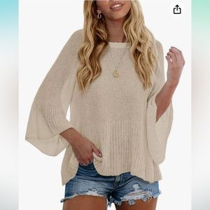 ⭐️3/$25 Tutorutor Lightweight Bell Sleeve Sweater